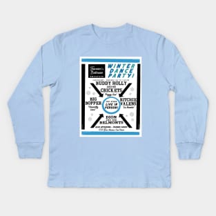 Buddy Holly Eau Claire Kids Long Sleeve T-Shirt